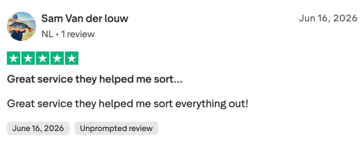 Trustpilot Customer Review Screenshot 2