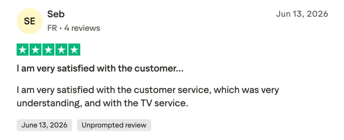 Trustpilot Customer Review Screenshot 3