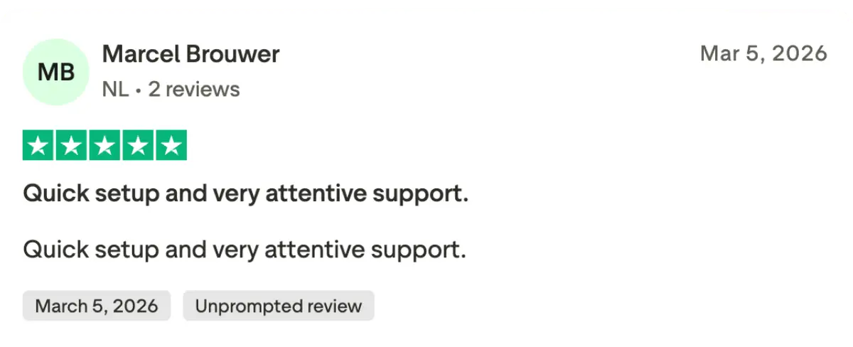 Trustpilot Customer Review Screenshot 6